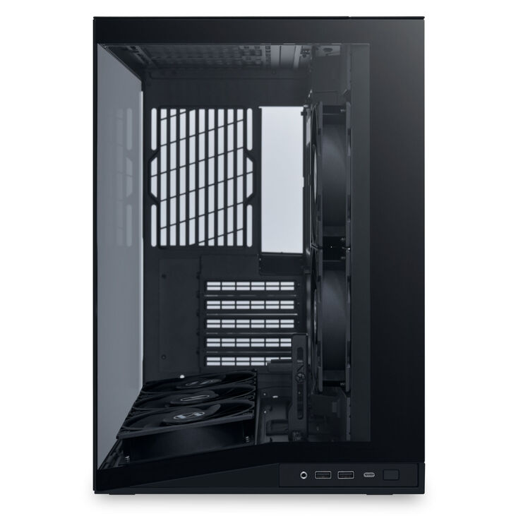 Lian Li O11 Dynamic Mini V2 Flow PC-Gehäuse, Mini-Gehäuse, ATX, Tempered Glass - inklusive 5x 120-mm-Lüfter, schwarz image number 3
