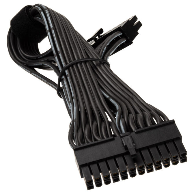 SilverStone 24 Pin ATX zu 24 Pin Kabel 350mm - schwarz image number 1