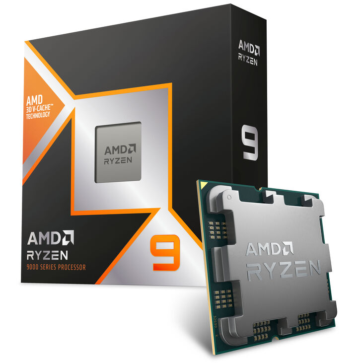 AMD Ryzen 9 9900X3D CPU, 12 cores, 5.5 GHz, Socket AM5 (Granite Ridge) - boxed, without cooler image number 0