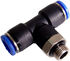 Adapter T-Splitter G1/8 Zoll AG auf 2x 8/6mm - schwarz image number null