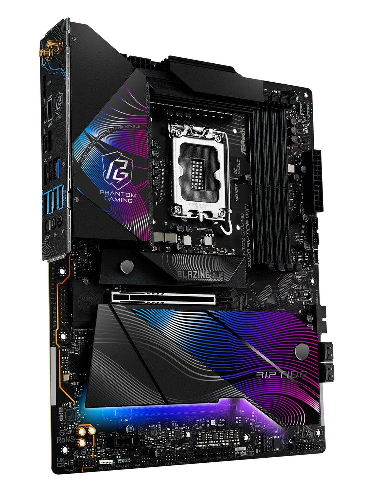 ASRock Z890 Riptide WiFi Mainboard, Sockel LGA 1851, Intel Z890, ATX, DDR5 image number 1