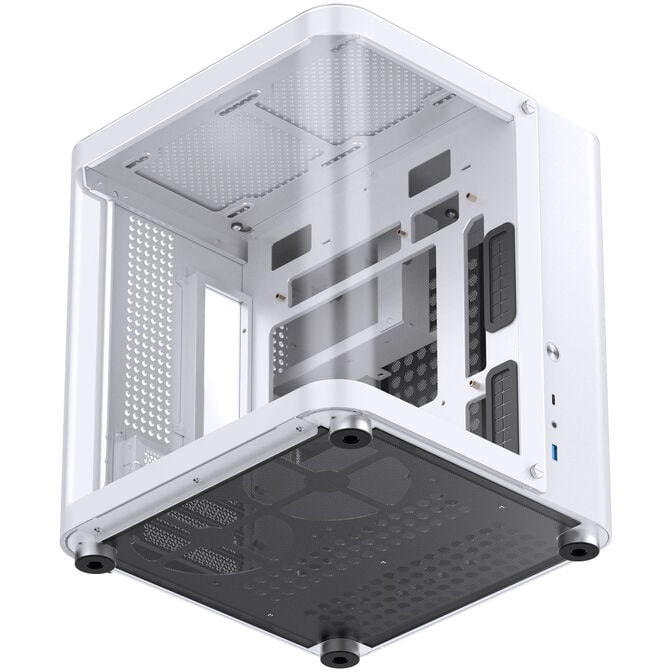 Jonsbo TK-1 2.0 Micro-ATX Geh&auml;use, Tempered Glass - wei&szlig; image number 12