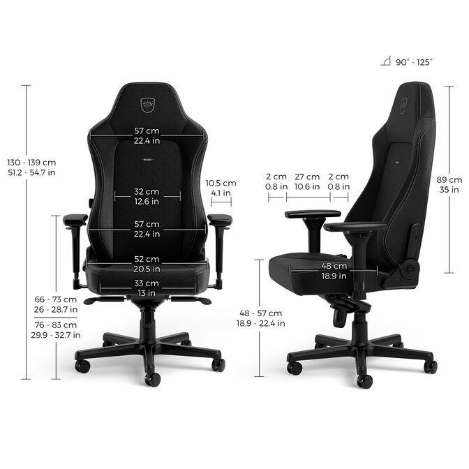 noblechairs HERO Gaming Stuhl - Mikrofaser Edition, schwarz image number 11