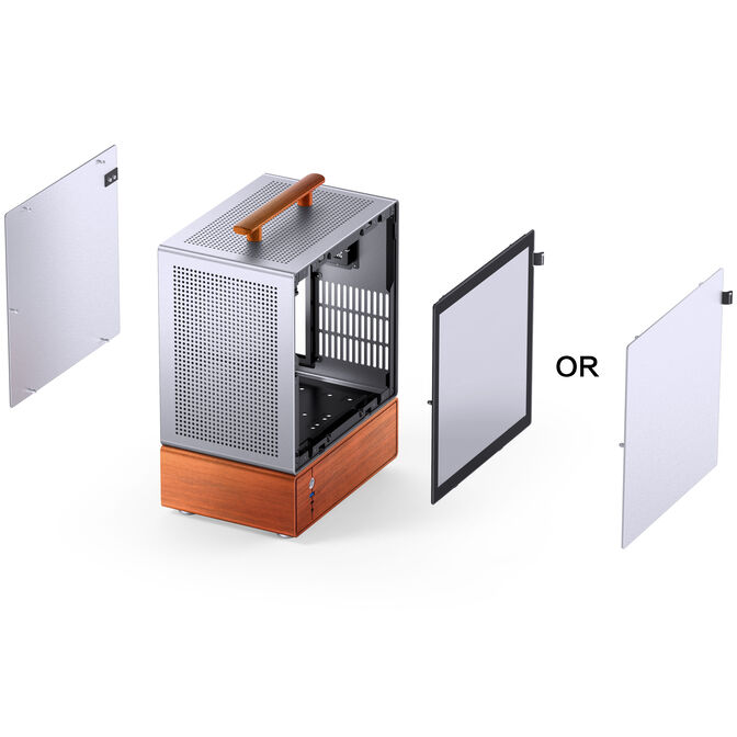 Jonsbo T7 PC-Geh&auml;use, Midi-Tower, mATX, Tempered Glass - silber image number 13