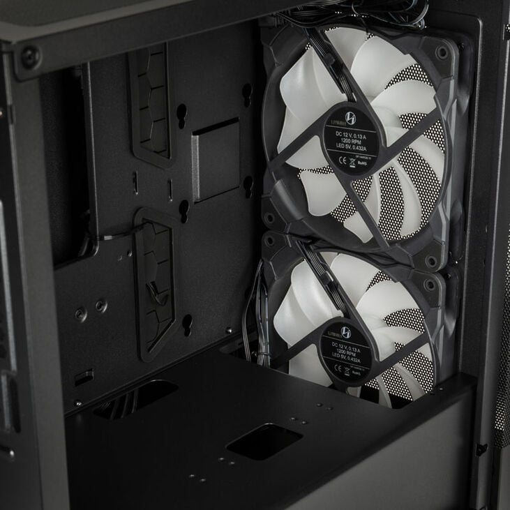 Lian Li LANCOOL 205M Mesh Micro-ATX Case, Tempered Glass - black image number 7