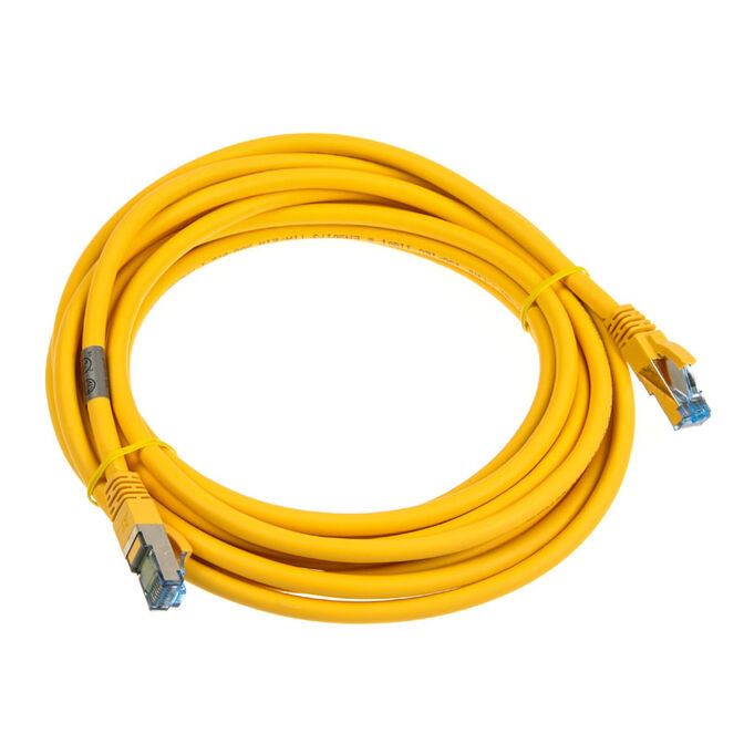 InLine Patch Cable Cat.6A, S/FTP (PiMf), 500MHz, yellow - 5m image number 1