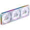 Jonsbo ZA-420WR PWM Fan, Reverse, ARGB - 3x 140mm, white