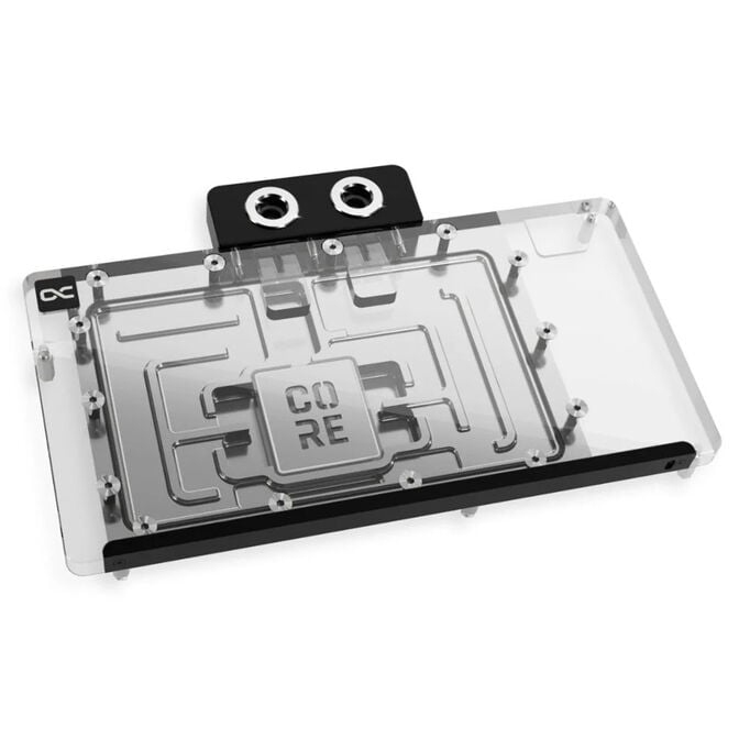 Alphacool Core GeForce RTX 5080 Solid + AMP Waterblock, Backplate - Acrylic, Black image number 1