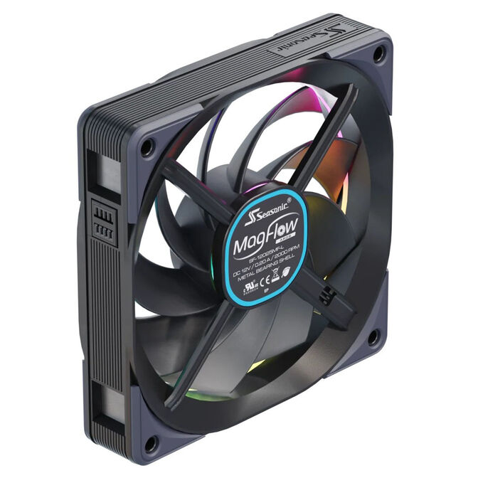 Seasonic MagFlow 1225 ARGB PWM Fan - 120mm, 3 Pack image number 6