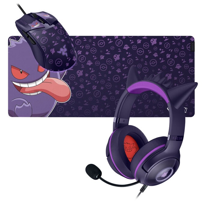 Razer Gaming Bundle - Kraken Kitty V2 Headset, Gigantus V2 Mauspad & Cobra Gaming Maus - Pok&eacute;mon Gengar Edition image number 0