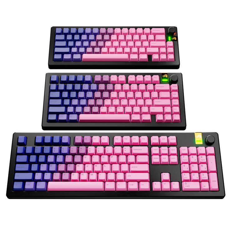 Glorious GPBT Gradient Keycaps, ANSI Layout (US), PBT, Dye-Sub - Nebula image number 6