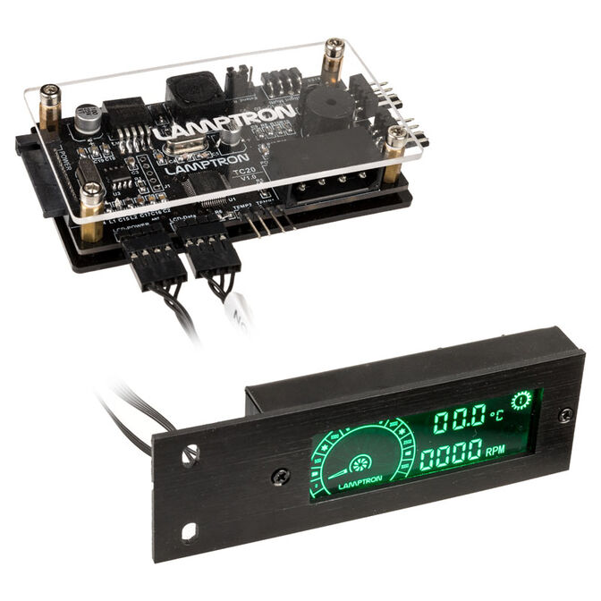 Lamptron TC20 PCI RGB fan and LED controller - black image number 0