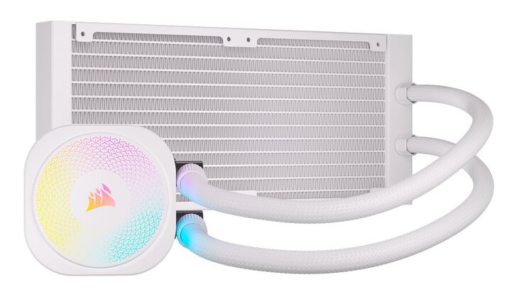 Corsair iCUE LINK Titan 240RX RGB Komplett-Wasserkühlung - 240 mm, weiß image number 2