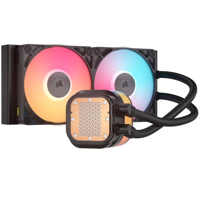 Corsair iCUE LINK Titan 240 RX LCD Komplett-Wasserk&uuml;hlung, RGB - 240mm, schwarz image number 2
