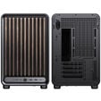 Jonsbo D33 Wood PC Case, Mini Case, mATX, Tempered Glass - Black, Wood image number null
