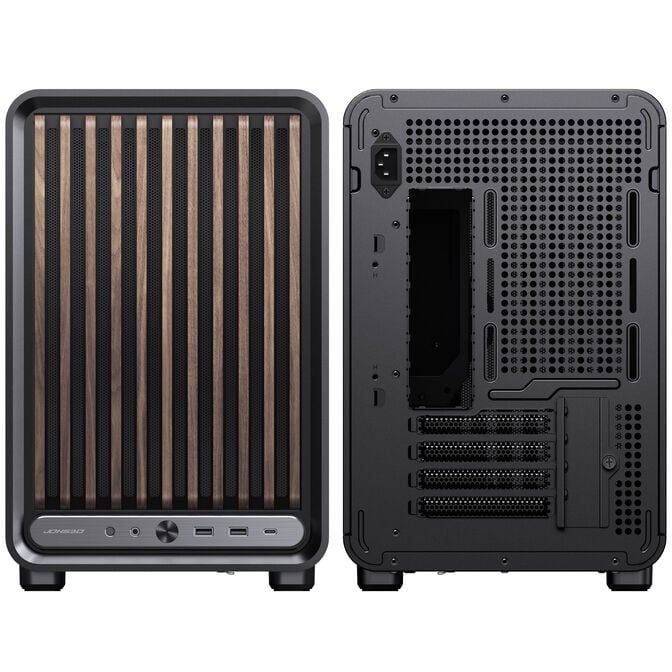 Jonsbo D33 Wood PC Case, Mini Case, mATX, Tempered Glass - Black, Wood image number 15