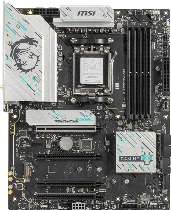 MSI B850 Gaming Plus WiFi Motherboard, socket AM5, AMD B850, ATX, DDR5 image number 1