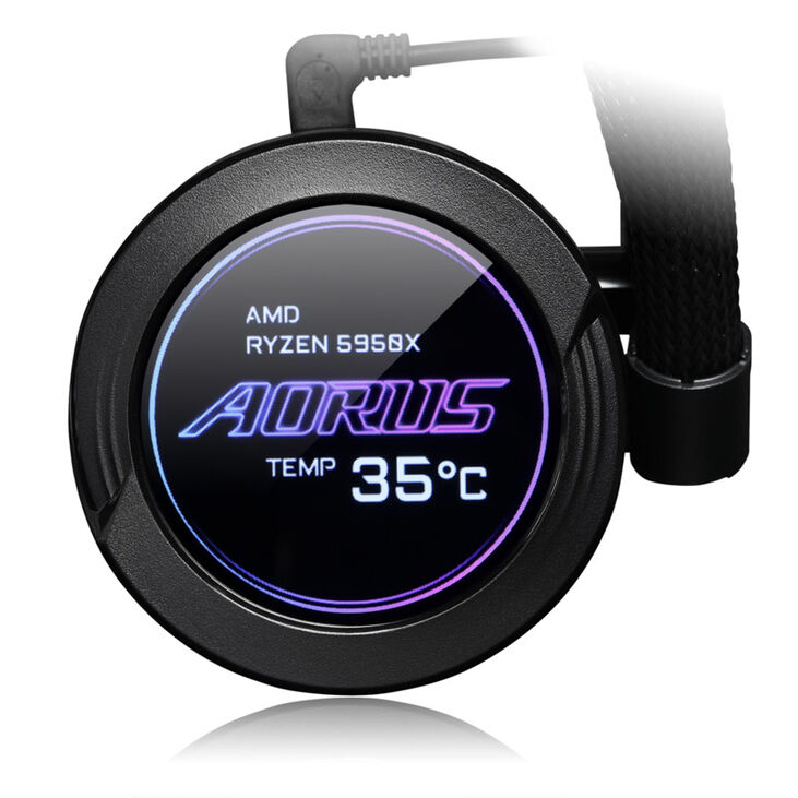 GIGABYTE AORUS Waterforce X 240 D-RGB AIO Cooler - 240 mm, black image number 3