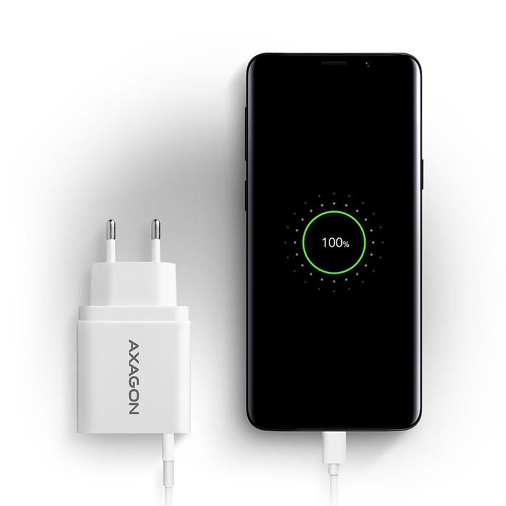 AXAGON ACU-QC19W Charger, 1x QC3.0/AFC/FCP/SMART, 19W - white image number 4