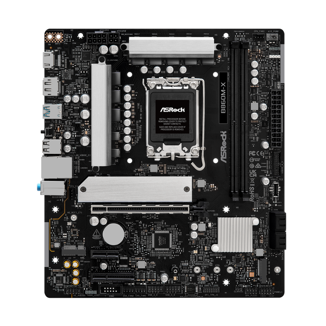 ASROCK B860M-X Motherboard, Socket 1851, Intel B860, mATX, DDR5 image number 5