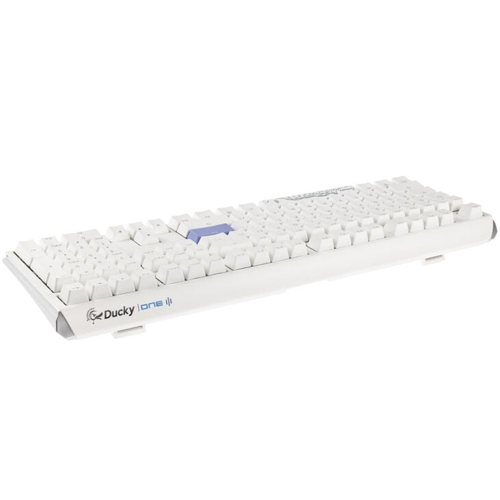 Ducky One 3 Classic Pure White Gaming Keyboard, RGB LED - MX-Red (US) image number 2