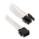 PHANTEKS 6+2-Pin PCIe Extension 50cm - sleeved white