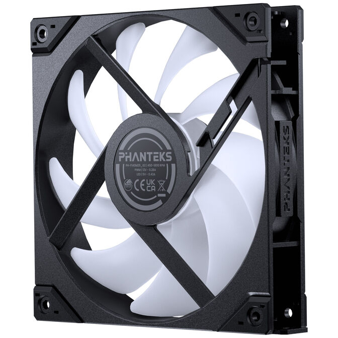 PHANTEKS M25 Gen2 PWM D-RGB L&uuml;fter - Reverse Blade, 140mm, schwarz image number 2
