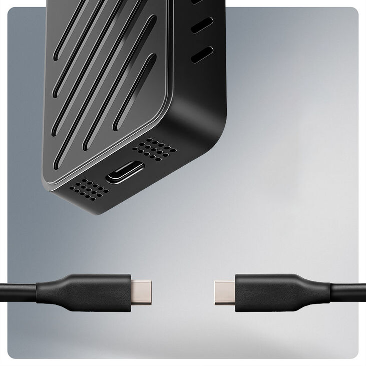 AXAGON EEM2-20G NVMe SSD enclosure, USB-C 3.2, 20 Gbps, 2230 - 2280 - black image number 4