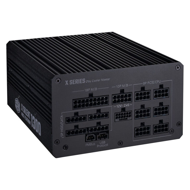 Cooler Master X Silent MAX, 80 PLUS Platinum Netzteil, modular, PCIe 5.1 - 1.300 Watt, schwarz image number 2