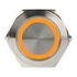 DimasTech Vandalism switch/button 25mm - Silverline - orange image number null