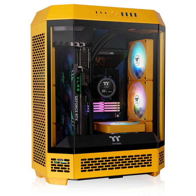 Thermaltake The Tower 600 PC-Geh&auml;use, Midi-Tower, ATX, Tempered Glass - Bumblebee image number 2