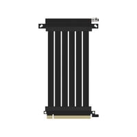 Ssupd Riser Flachband-Kabel - PCIe 4.0, 170mm, gewinkelt, schwarz
