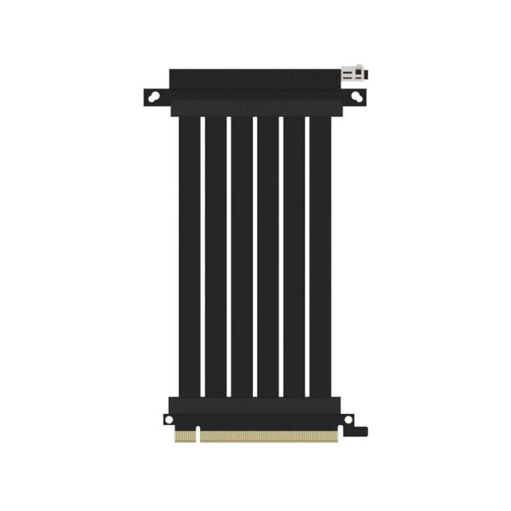 Ssupd Riser Flat Ribbon Cable - PCIe 4.0, 170mm, angled, black image number 0