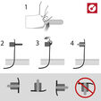 LABEL THE CABLE Wall Klettkabelhalter 10er Set - schwarz image number null
