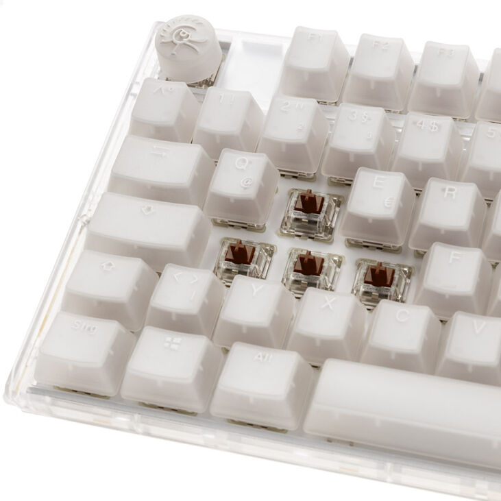 Ducky One 3 Aura White Gaming Tastatur, RGB LED - MX-Brown image number 4