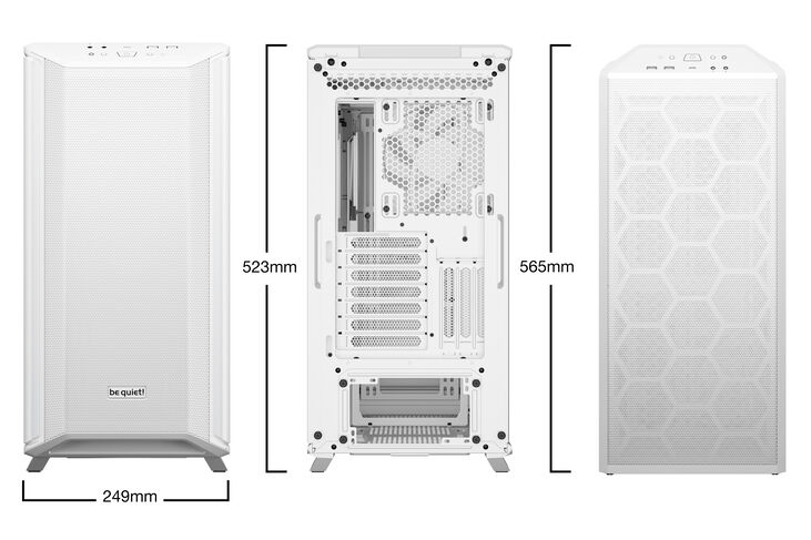be quiet! Dark Base 701 Midi-Tower, Tempered Glass -  weiß image number 1
