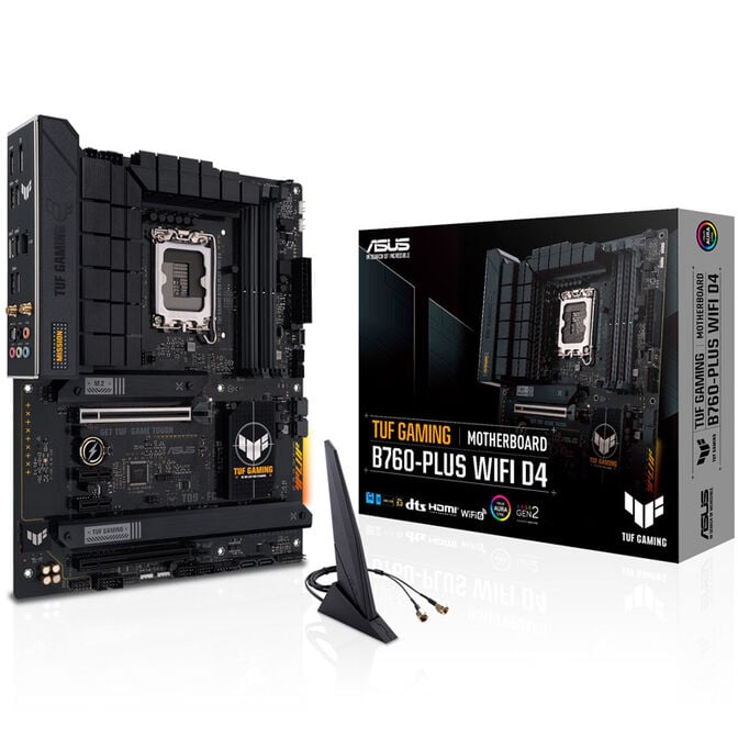 ASUS TUF Gaming B760-Plus WiFi D4, Intel B760 Mainboard - Sockel 1700, DDR4 image number 0