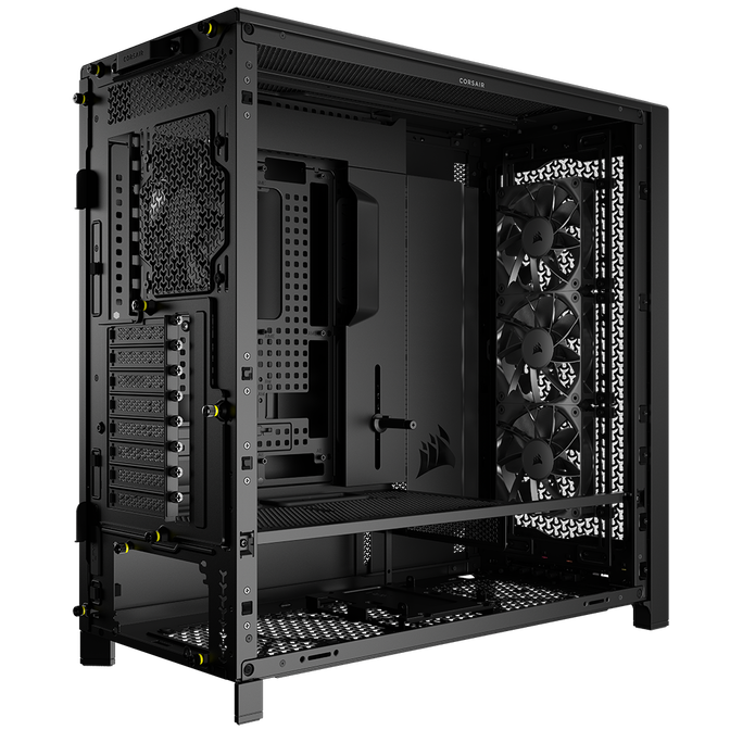 Corsair Frame 5000D PC Case, Mid-Tower, E-ATX, Tempered Glass - black image number 1
