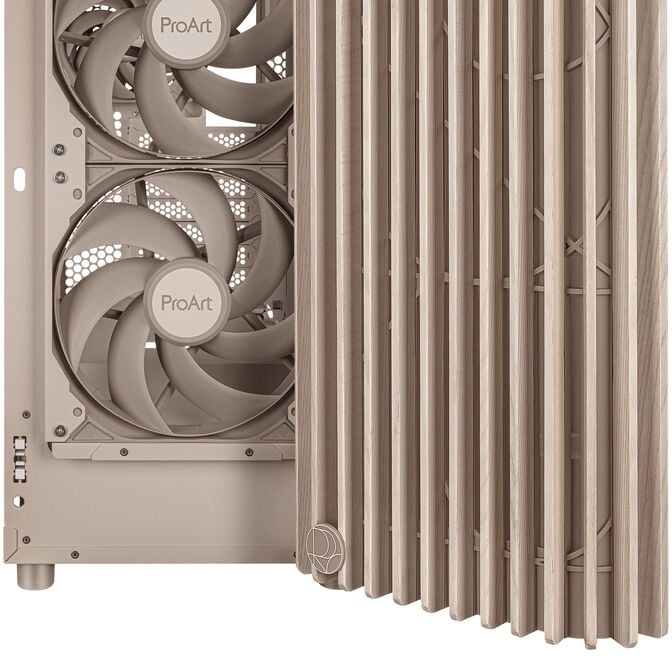ASUS ProArt PA401 Wood Edition PC-Geh&auml;use, Midi-Tower, ATX, Mesh-Panel - beige image number 6