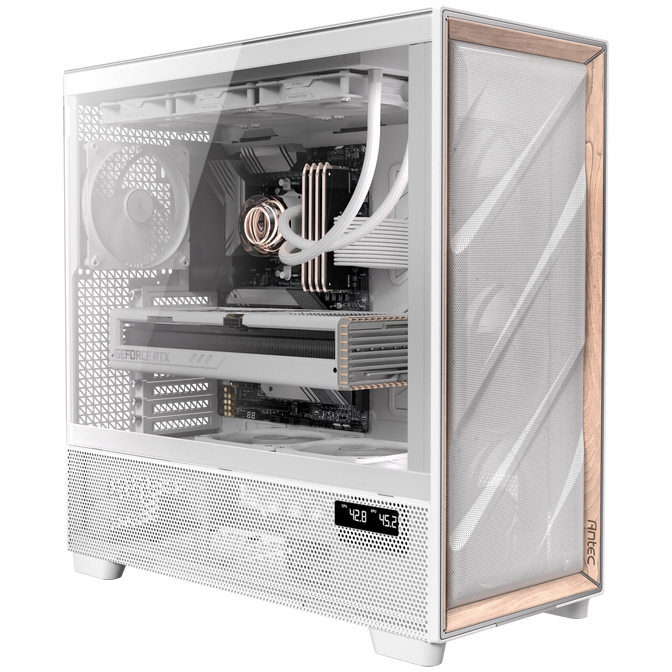 Antec Flux Pro PC Case, full tower, E-ATX, tempered glass &ndash; white image number 10