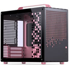 Jonsplus Z20 Micro-ATX case, with carrying handle - black/pink