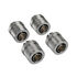 Corsair Hydro X Series XF Anschluss gerade G1/4 Zoll AG auf 13/10mm - 4er Pack, chrome silber image number null