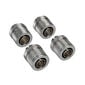 Corsair Hydro X Series XF Anschluss gerade G1/4 Zoll AG auf 13/10mm - 4er Pack, chrome silber