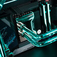 Gaming PC Crystal Phantom, Intel Core Ultra 9 285K, NVIDIA GeForce RTX 5090 - Custom Water Cooling image number null