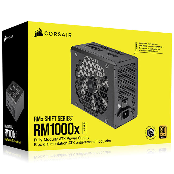 Corsair RMx Shift Series RM1000x Netzteil 80 PLUS Gold, ATX 3.0, PCIe 5.0 - 1000 Watt, schwarz image number 9