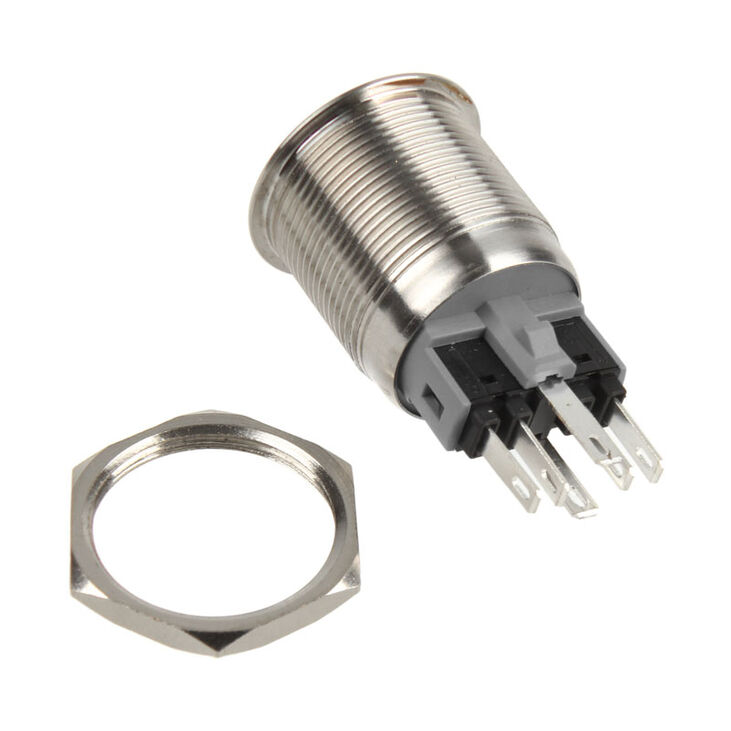 DimasTech Vandalism Button 22mm - Silverline - yellow image number 3