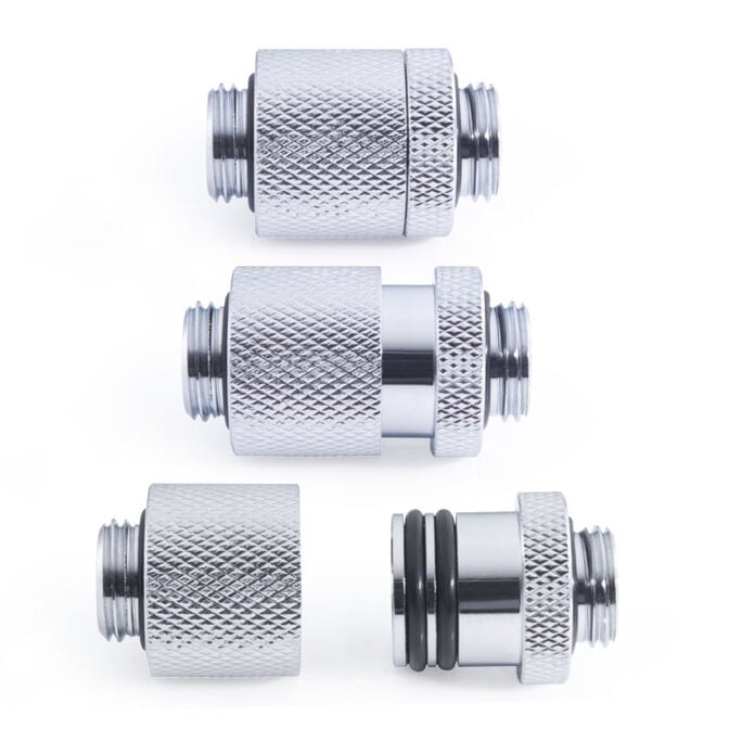 Alphacool ES D-Plug, 20-35mm, G1/4 AG auf G1/4 AG - chrome image number 2