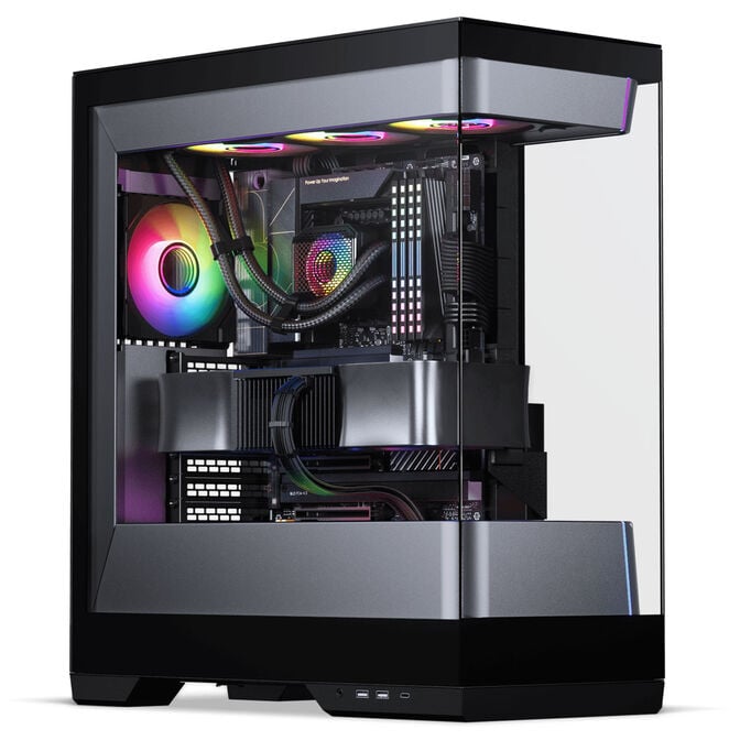 Phanteks Evolv S2 PC Case, Midi Tower, E-ATX, RGB, Tempered Glass - Black image number 2