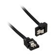 Corsair Premium Sleeved SATA cable angled, black 30cm - 2 pack image number null