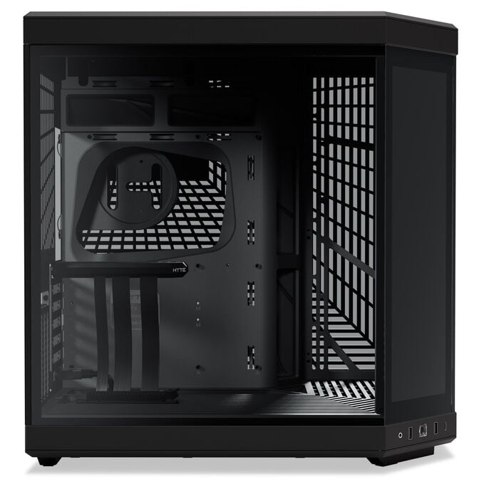 Hyte Y70 Touch Infinite PC Case, Mid Tower - Pitch Black + FP12 3-Pack & NP50 image number 8